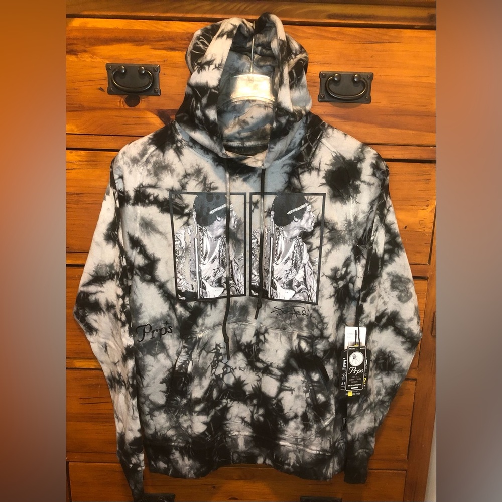 PRPS x Jimi Hendrix Experience Dynamics Pullover Hoodie Black/Grey Men’s Size S